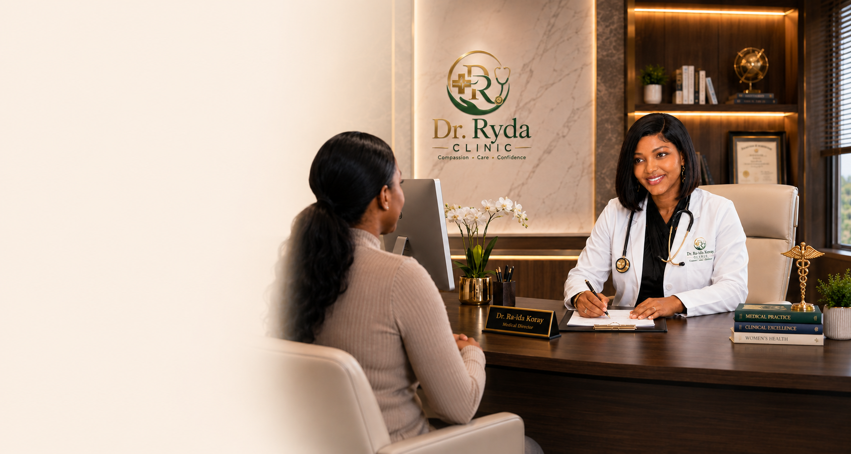 Doctor consultation background